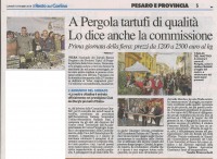 Confcommercio di Pesaro e Urbino - Tartufi d'oro - A Pergola tartufi di qualit Lo dice anche la commissione - Pesaro