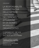 Confcommercio di Pesaro e Urbino - Convegno: La Responsabilità Amministrativa delle Imprese 12 novembre a Pesaro 