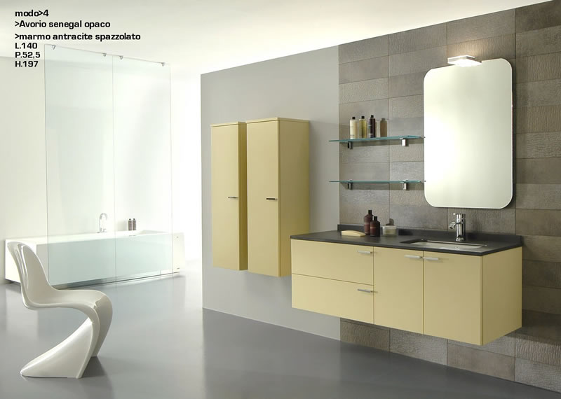 Mobili Bagno Design In Pietra ~ Idee Creative di Interni e Mobili