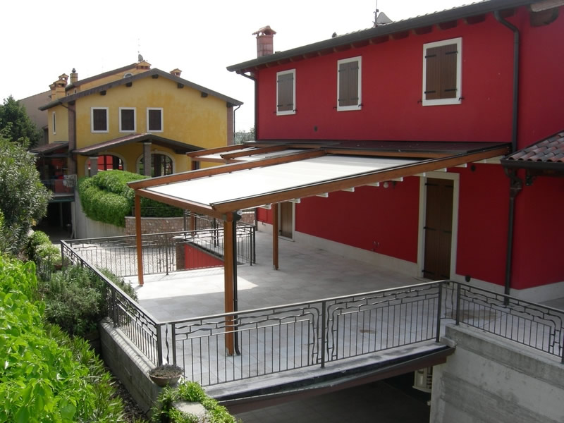 Gi.ma snc tende da sole e pergolati in legno ascom pesaro Tende per porticati legno
