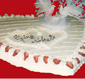 Pasticceria Bibi - Torte a forma di cuore per matrimoni