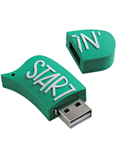 Panta pubblicit - codice: MO1PV1 USB PERSONAL 1 COLOR. in morbido PVC bianco, nella forma desiderata, in 2D ma  possibile riprodurre il logo aziendale in 3D (a seguito di verifica, approvazione e preventivo da parte nostra).